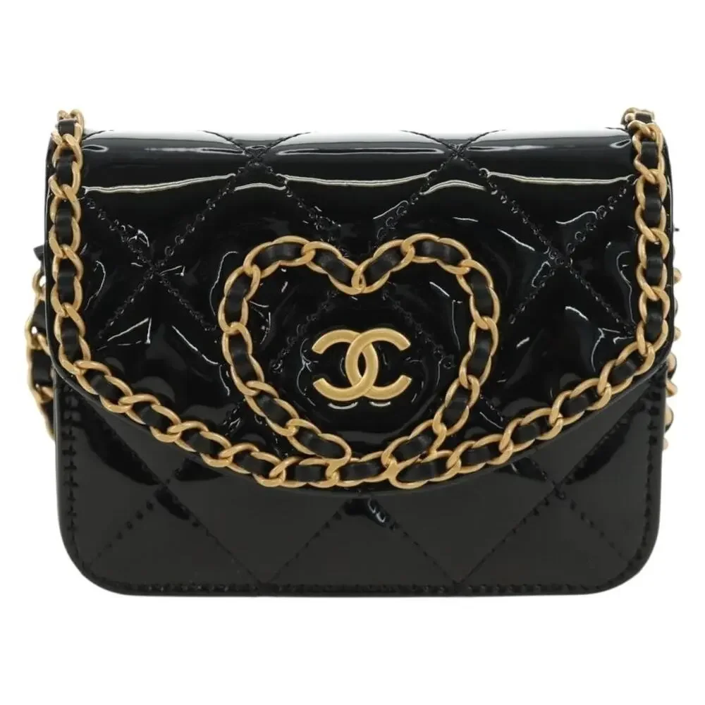Chanel Matelasse Chain Shoulder Bag Black